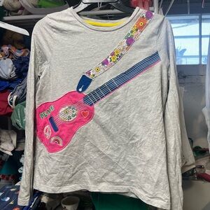 Boden 13-14y Guitar Appliqué Tee. Like new.